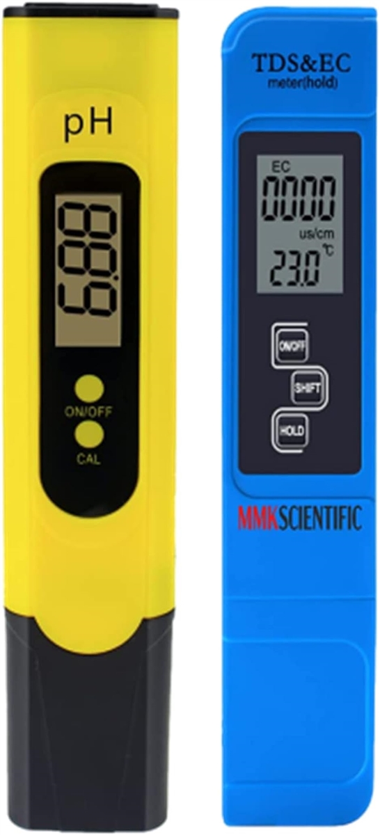 TDSメーター pHメーター 2種セット デジタル式 水質検査 測定器 アクアリウム(ブルー)