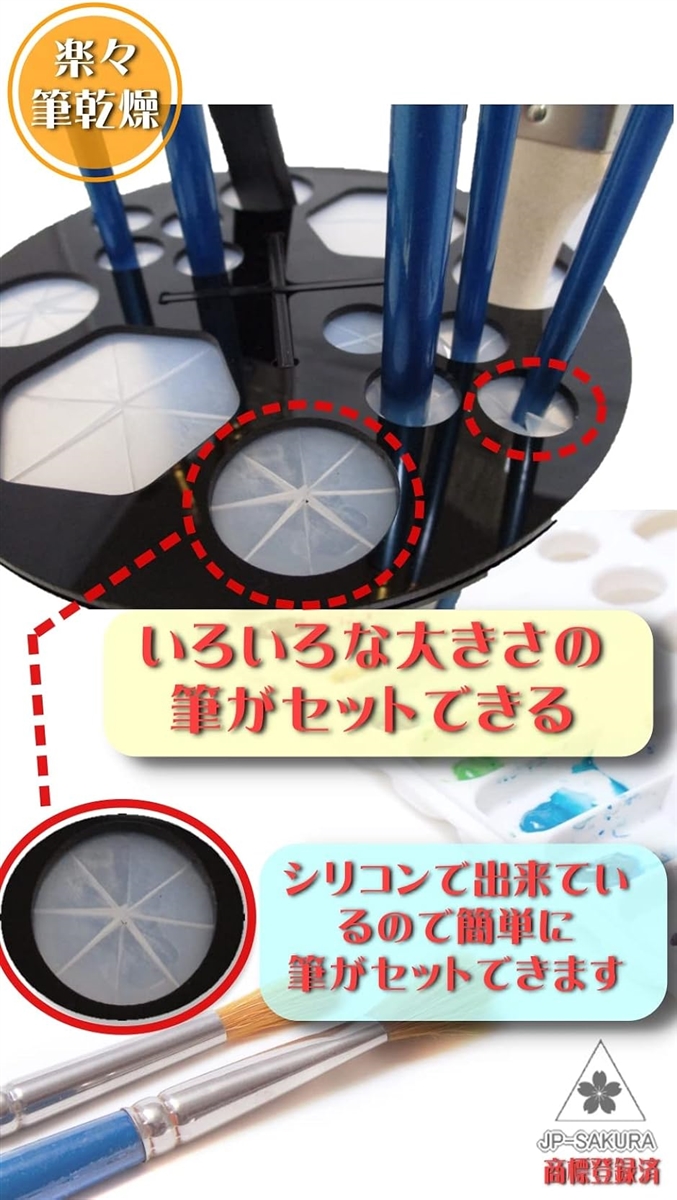 折り畳める 筆洗い バケツ 絵の具 パレット ...の詳細画像4