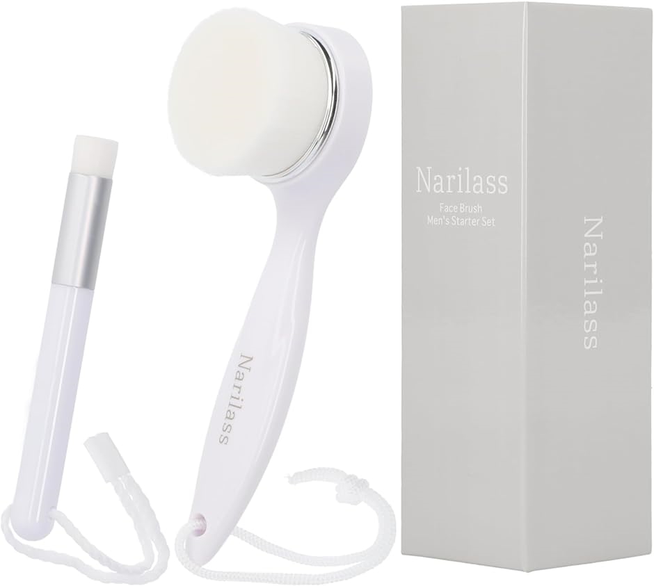 洗顔ブラシ ホワイト 交換用ヘッド付き 洗顔ブラシ ホワイト 交換用ヘッド付き 電動洗顔ブラシ交換用ヘッド