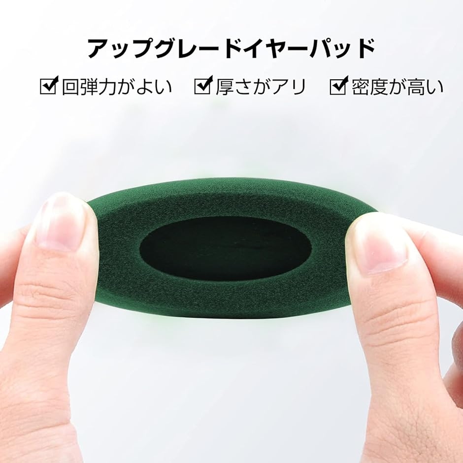 イヤーパッド ヘッドホン交換用 直径60mm 1ペア RETRO/KOSS PORTAPROシリーズ等ヘッドホンに適合 オープン型 緑 関連画像3