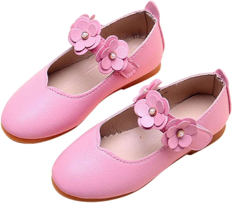 キッズ フォーマル 靴 女の子 子供靴 シューズ 結婚式 発表会 七五三( ピンク,  14.0 cm)