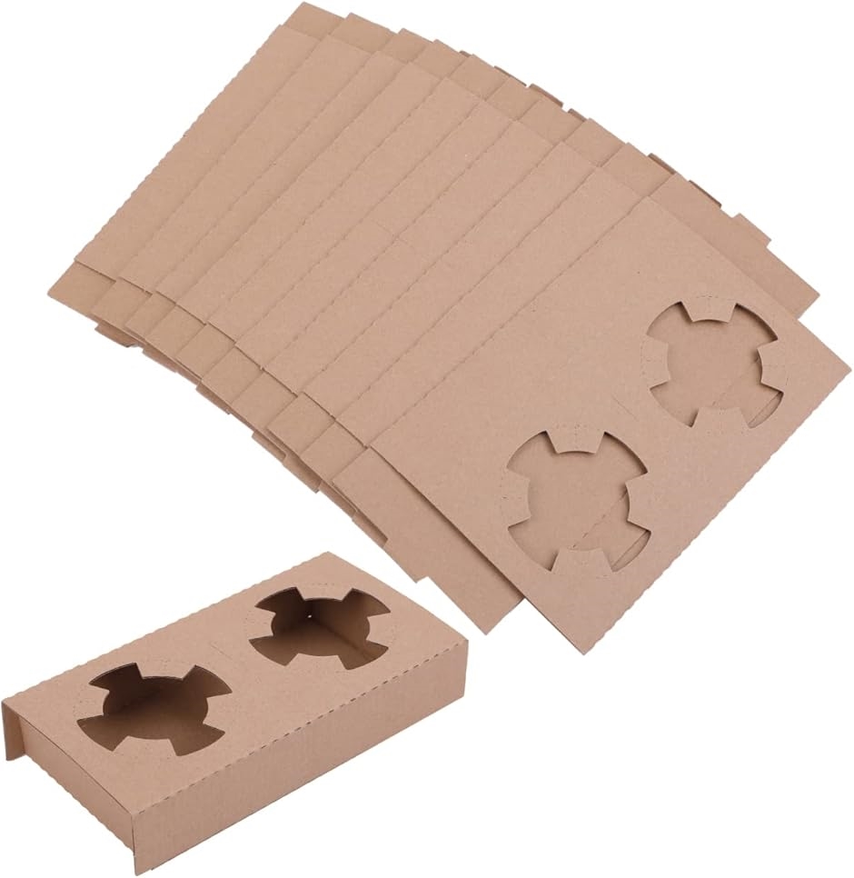 ドリンクカップホルダー 紙コップ 使い捨てコップ 段ボール 紙製( 未