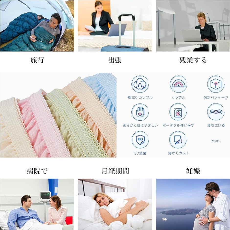 20枚入 女性用 使い捨て 綿100% 下着 ...の詳細画像2