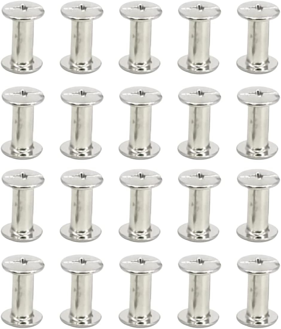 シカゴスクリュー ネジ 組ねじ レザークラフト DIY 20個入り 5x10mm