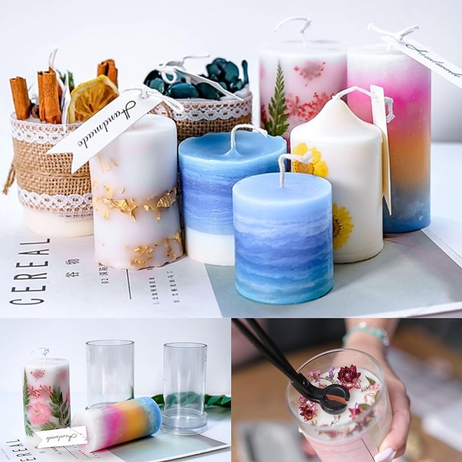 キャンドル モールド 型 円柱 ソイワックス 手作り ハンドメイド