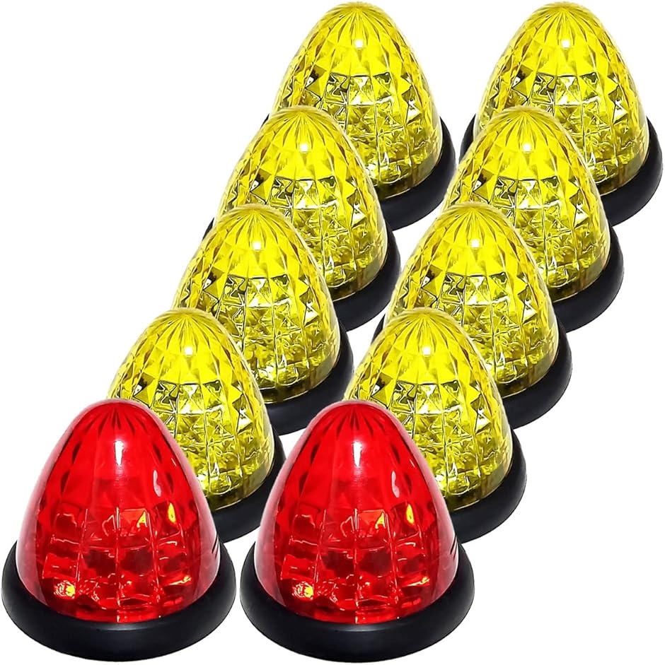 互換品】トラック用 マーカーランプ サイド 16LED 24V用 標識 汎用 10