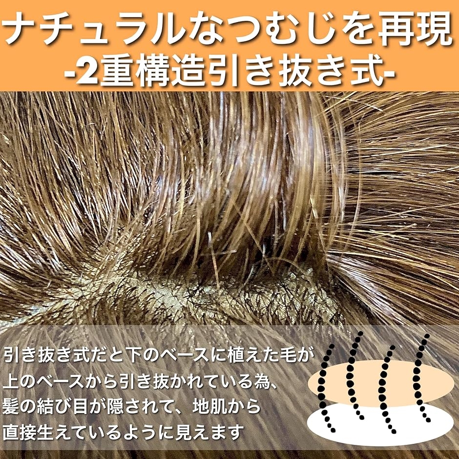 ウイック部分カツラ5点セット - ヘアアクセサリー