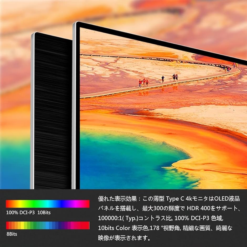 有機el モバイルモニター 4k タッチパネル 15.6インチ OLED モバイル