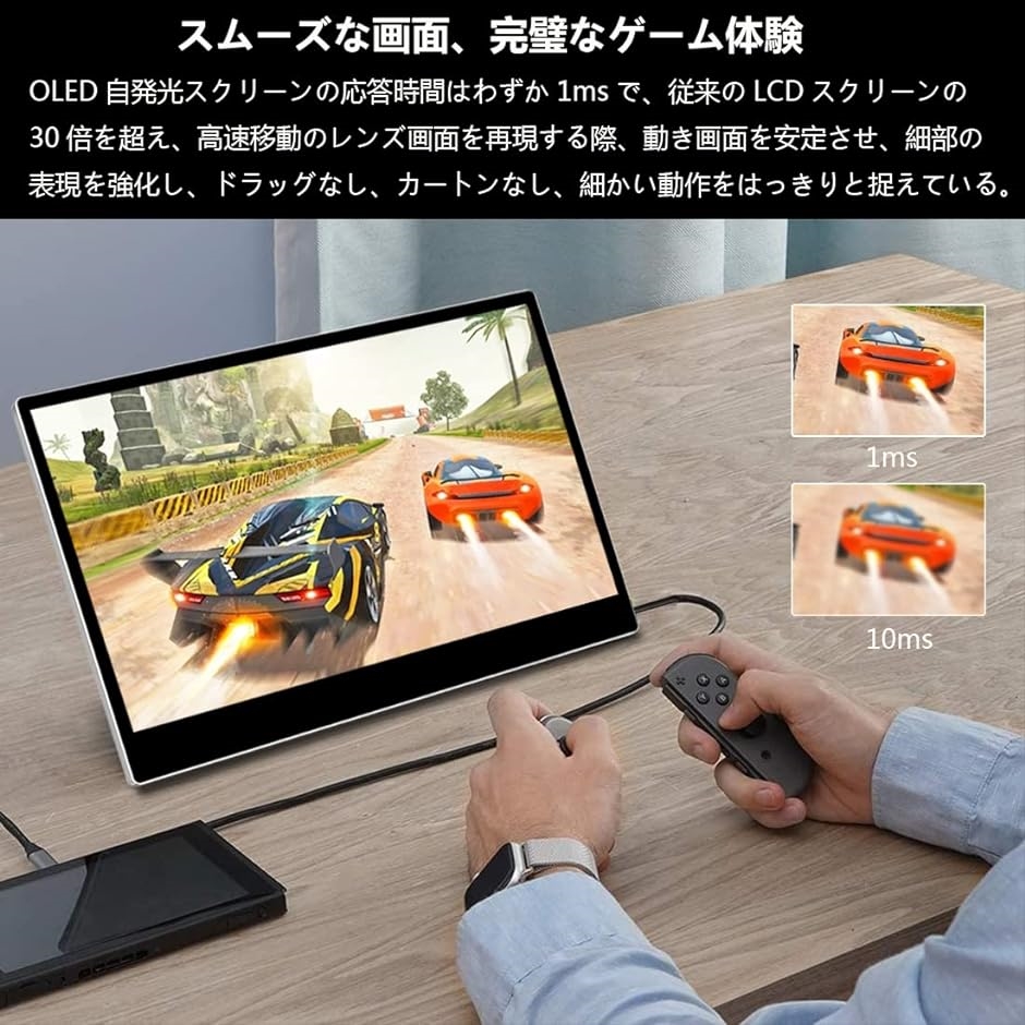 有機el モバイルモニター タッチパネル 13.3インチ OLED モバイルディスプレイ FHD MDM( 13.3 インチ 1080P)