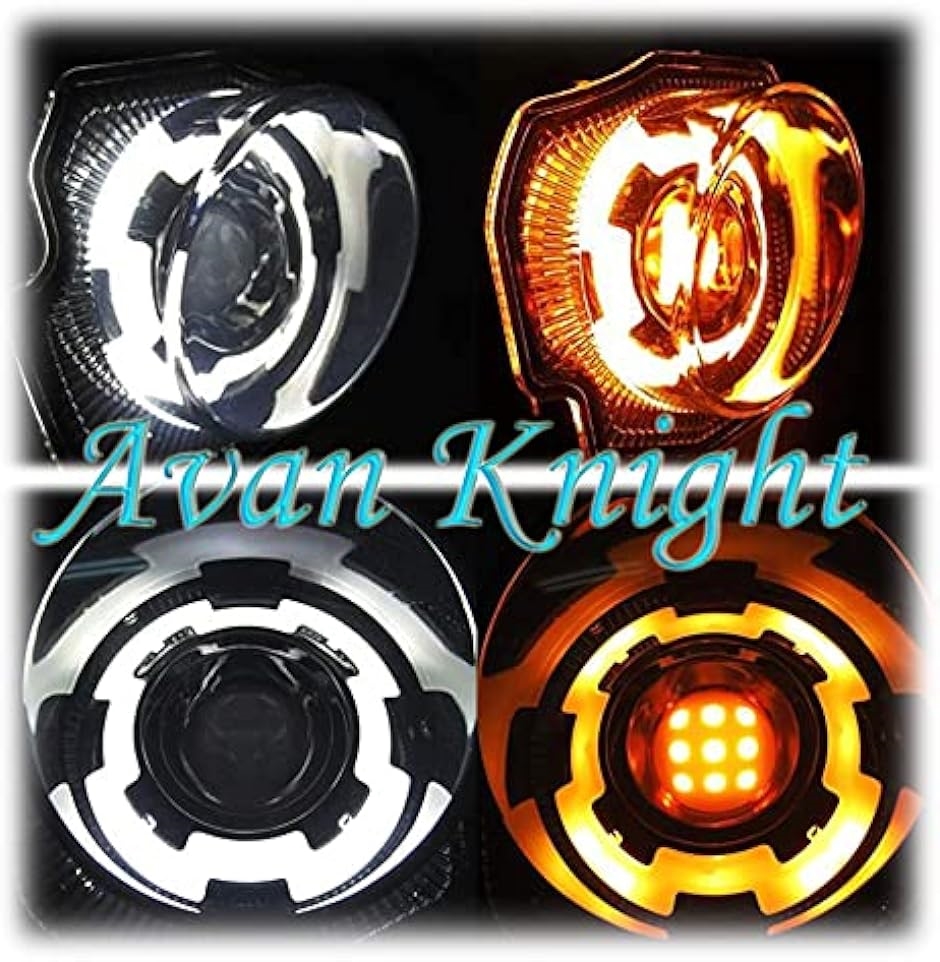 Avan Knight 新型 ジムニー サイドマーカー ウインカー 左右( フロントウインカー（クリア）+サイドウインカー（クリア）)_2