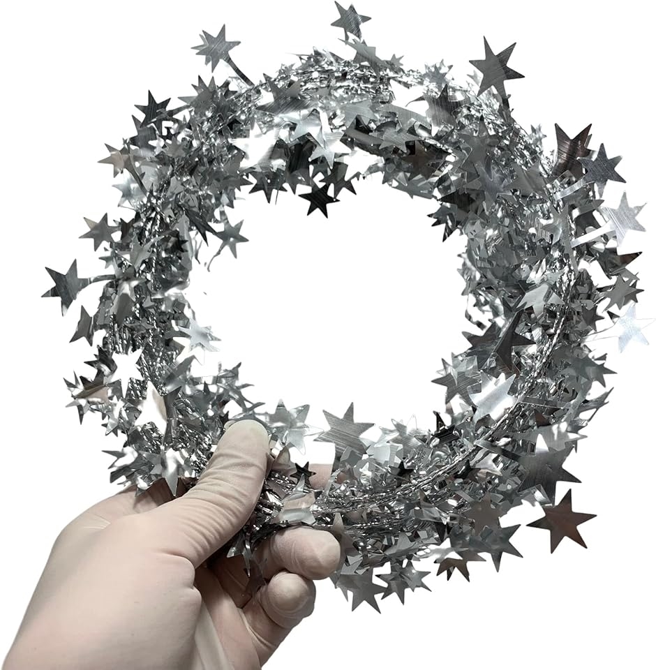 15m 7.5mx2 スター ガーランド 針金入りで 形状自由 クリスマス