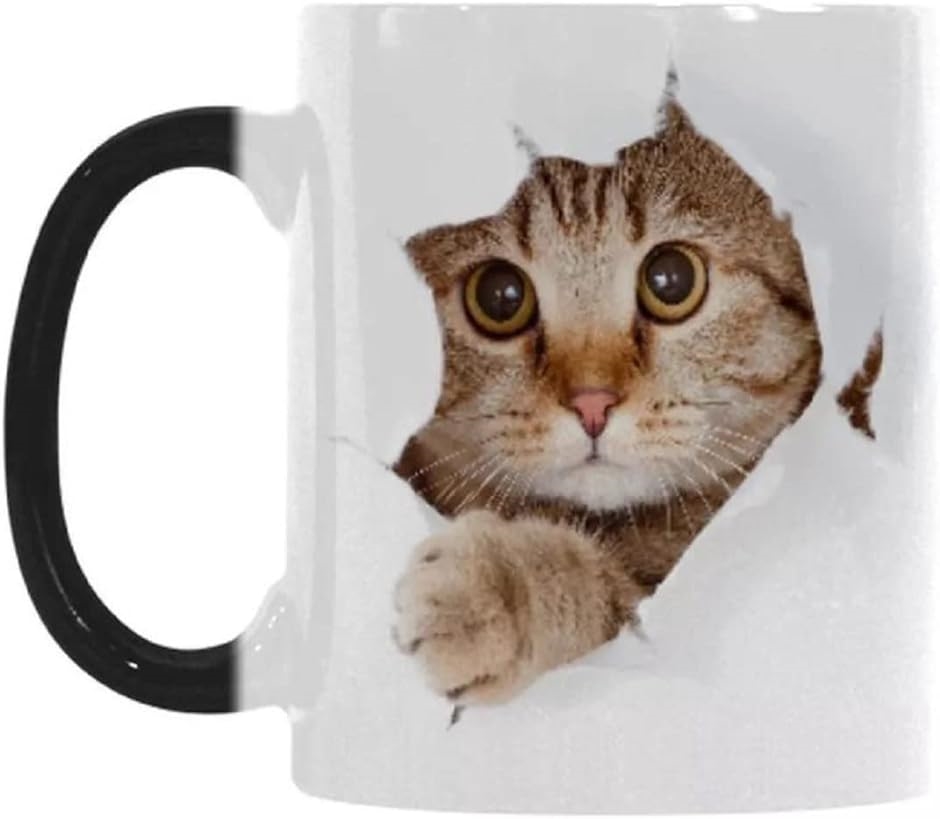 小猫 マグカップ 色が変わる 可愛い デザイン プレゼント( 1個