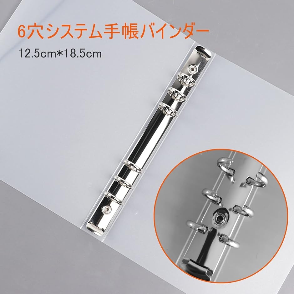 システム手帳 A6 手帳リフィル 80枚 6穴リング : スピード発送
