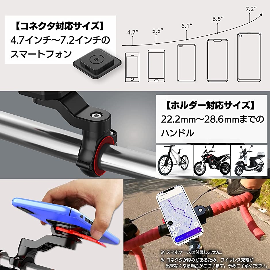 互換 Yuumo+ 自転車 スマホホルダー バイク ロードバイク 携帯ホルダー