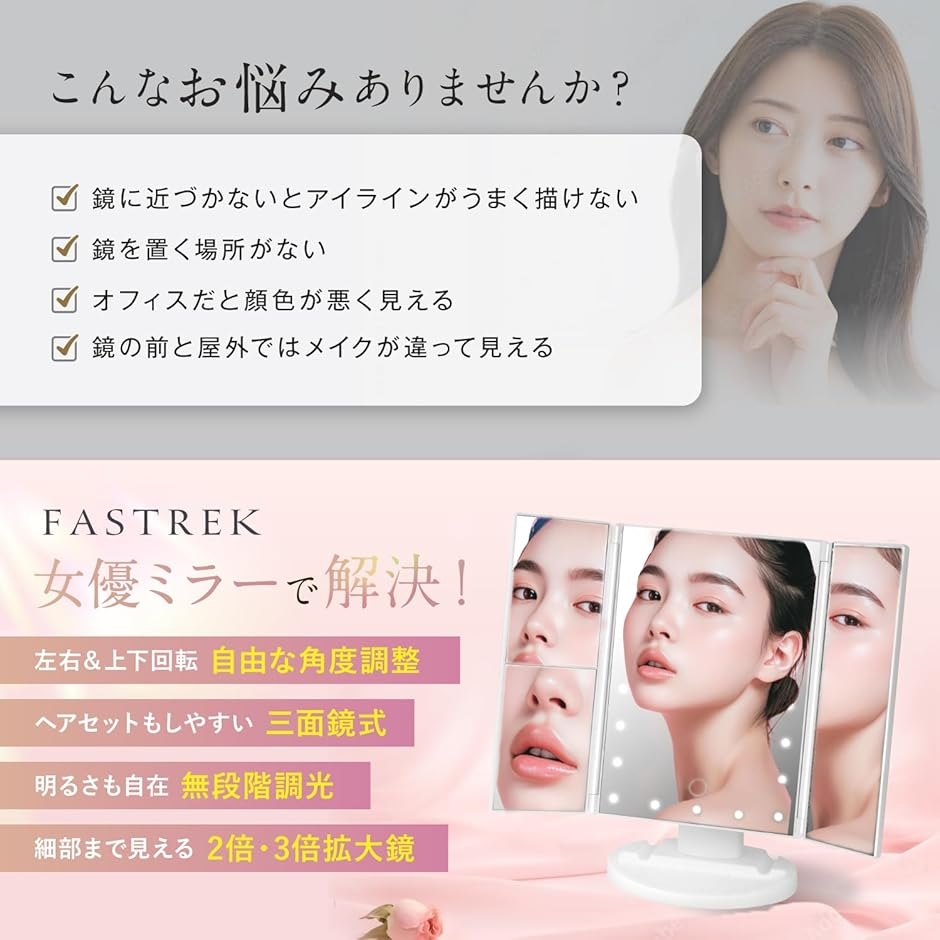 美容クリニック採用モデル 鏡 女優ミラー 22...の詳細画像2