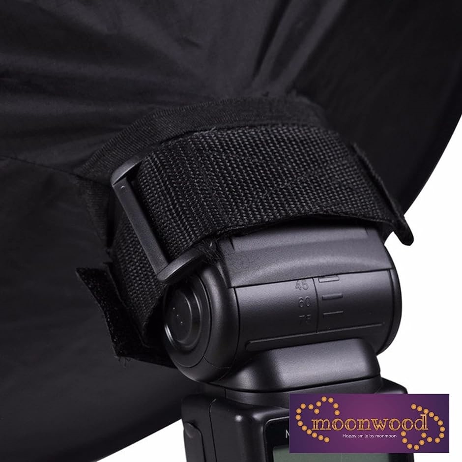 クリップオンストロボ用 ソフトボックス 円形 44cm : スピード発送