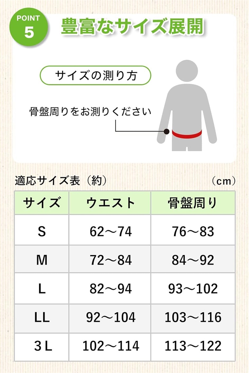 ゴム製 骨盤ベルト薄型 3Lサイズ( オレンジ,  3Lサイズ (x 1))｜horikku｜05