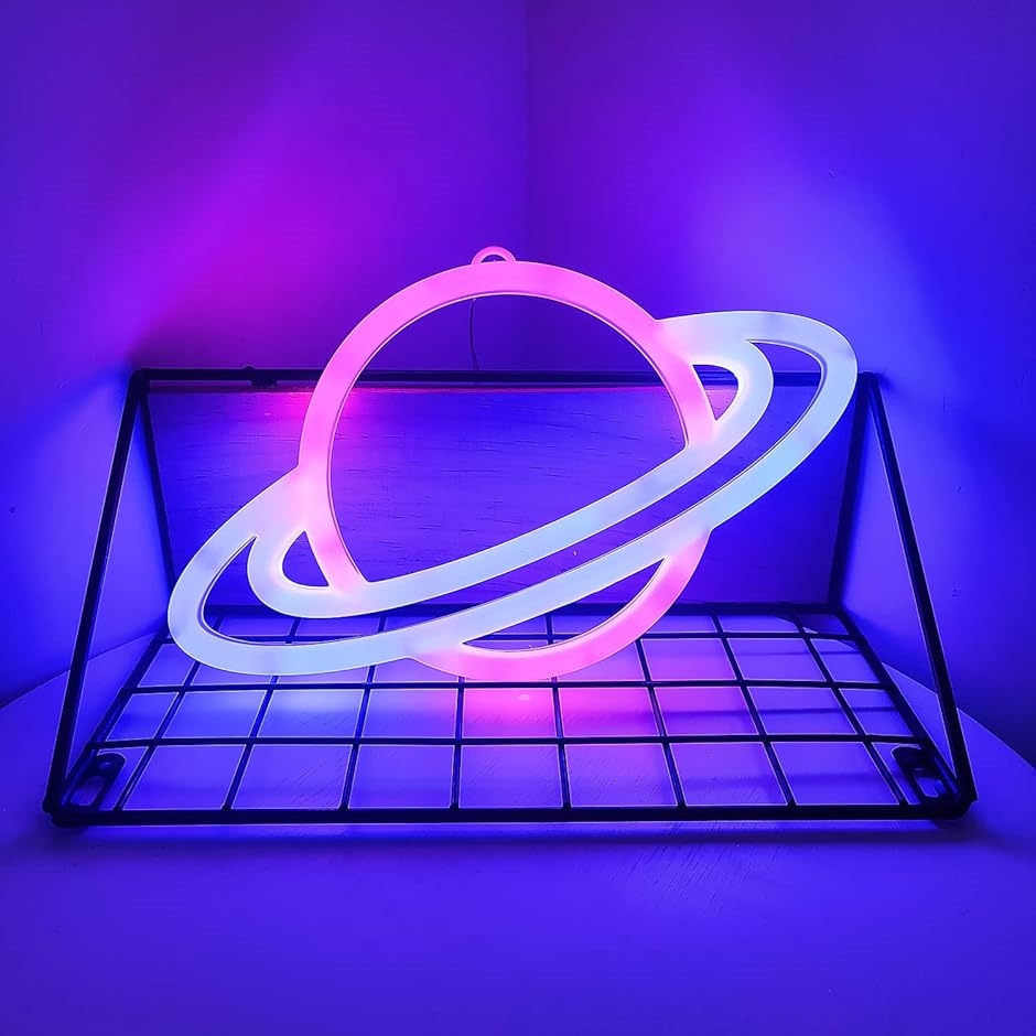 Yahoo! Yahoo!ショッピング(ヤフー ショッピング)プラネットネオン 星のシンボル装飾ランプ 惑星（粉色，?色）
