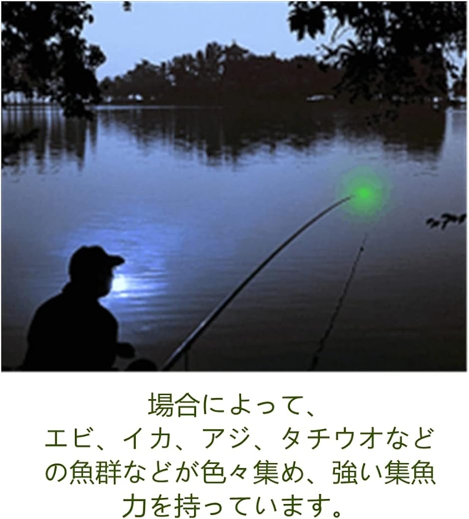 集魚灯　高輝度LED  電池式　単3  水中 12cm タチウオ　アジ　イカ