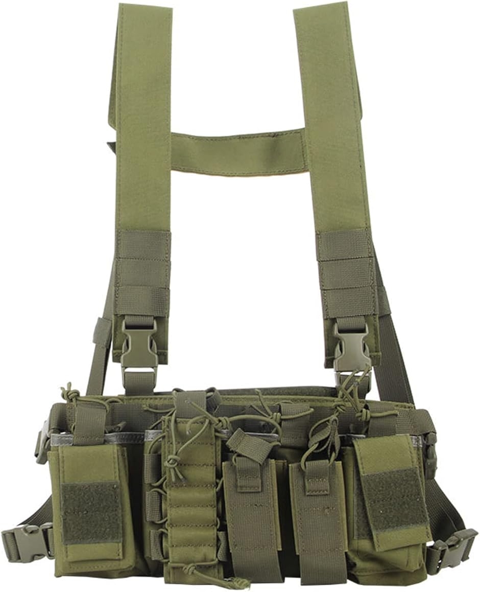 タクティカルベスト チェストリグ プレートキャリア サバゲー アーマー