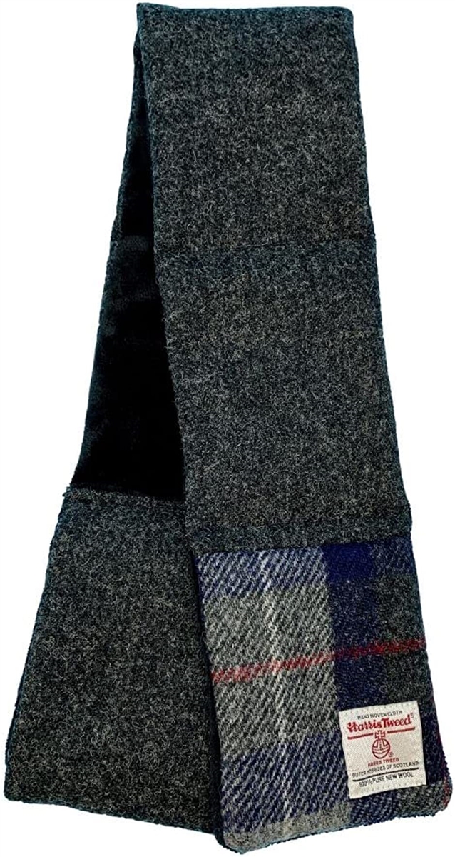 ハリスツイード HARRIS Tweed 差し込みマフラー( チャコールへリンボン, Square) 財布、帽子、ファッション小物 