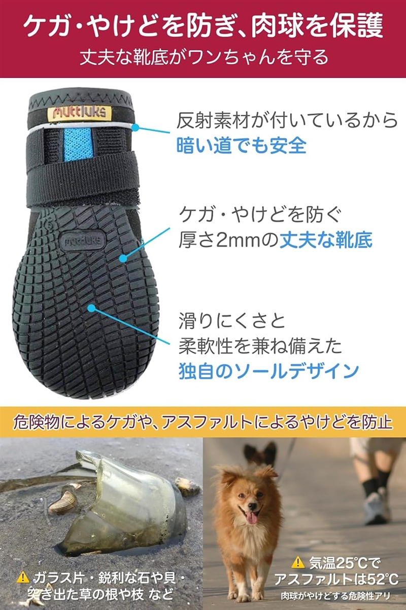 ブランド登録なし - マッドモンスターズ 犬 靴 脱げない 履かせ分かりやすい 思わしいでパステル色の靴底 夏 MDM (青味,  1号(XXS-XS) 5.7 - 6.4 糎)
