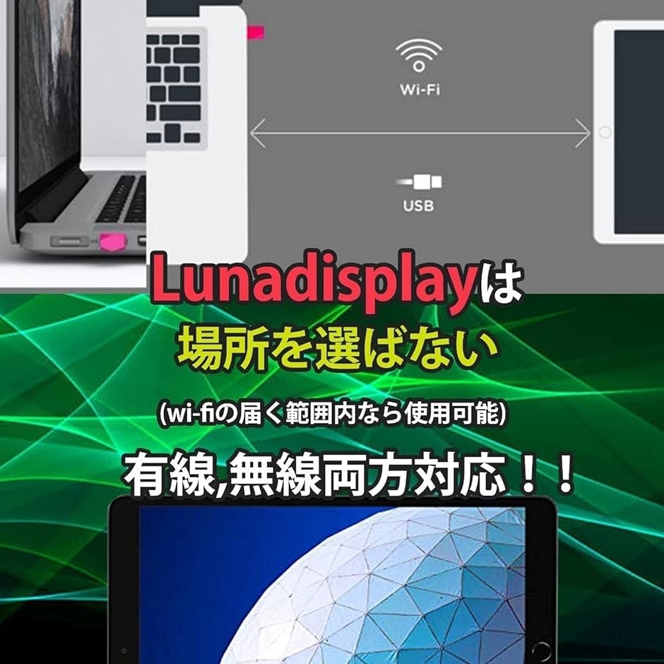 i PadやMacをセカンドディスプレイにする Luna Display ルナ 正規品