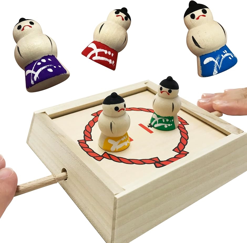 なつかし玩具入門セット おうち ゲーム 木のおもちゃ 民芸玩具 すもう