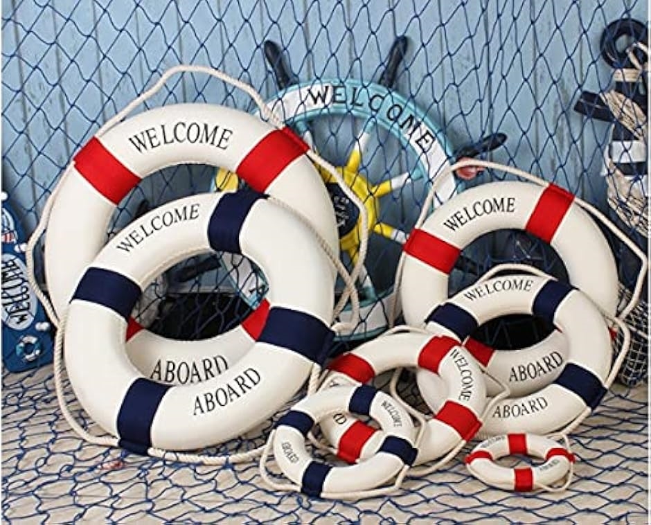 アンティークの浮き輪 マリン オブジェ ディスプレイ アンティークの