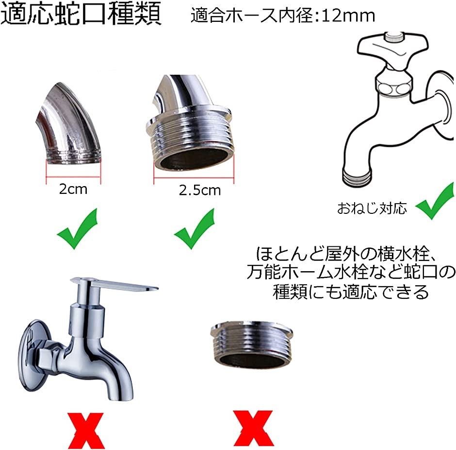 水道 分岐 ホース分岐継手 2方向へ自由に分岐 散水コネクタ ホース分岐