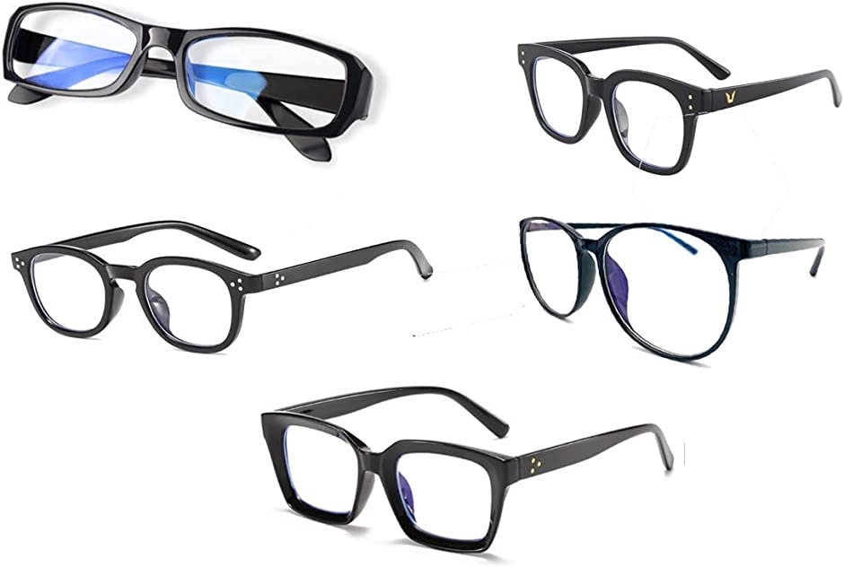 ベーシックフレーム5種類セット 眼鏡 ブルーライトカットレンズ