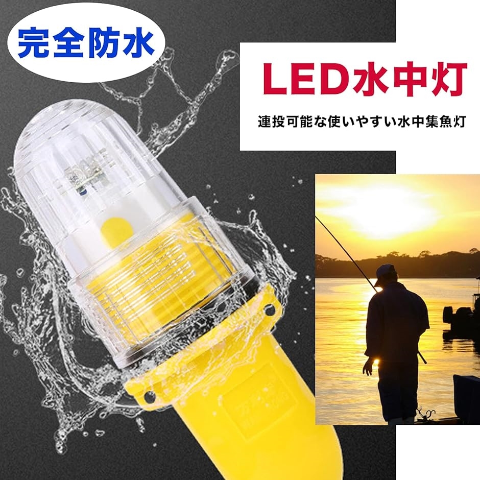 標識灯 電池式 単色発光 集魚灯 led ライト 防水 水中灯 釣り用 イカ釣