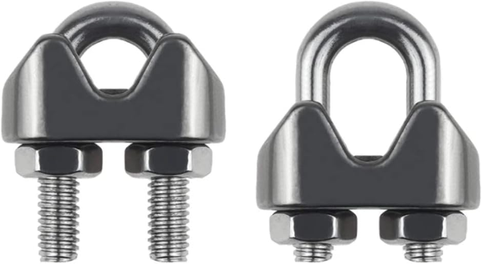 ワイヤークリップ 10個セット SUS304 M3 ステンレス ワイヤロープの