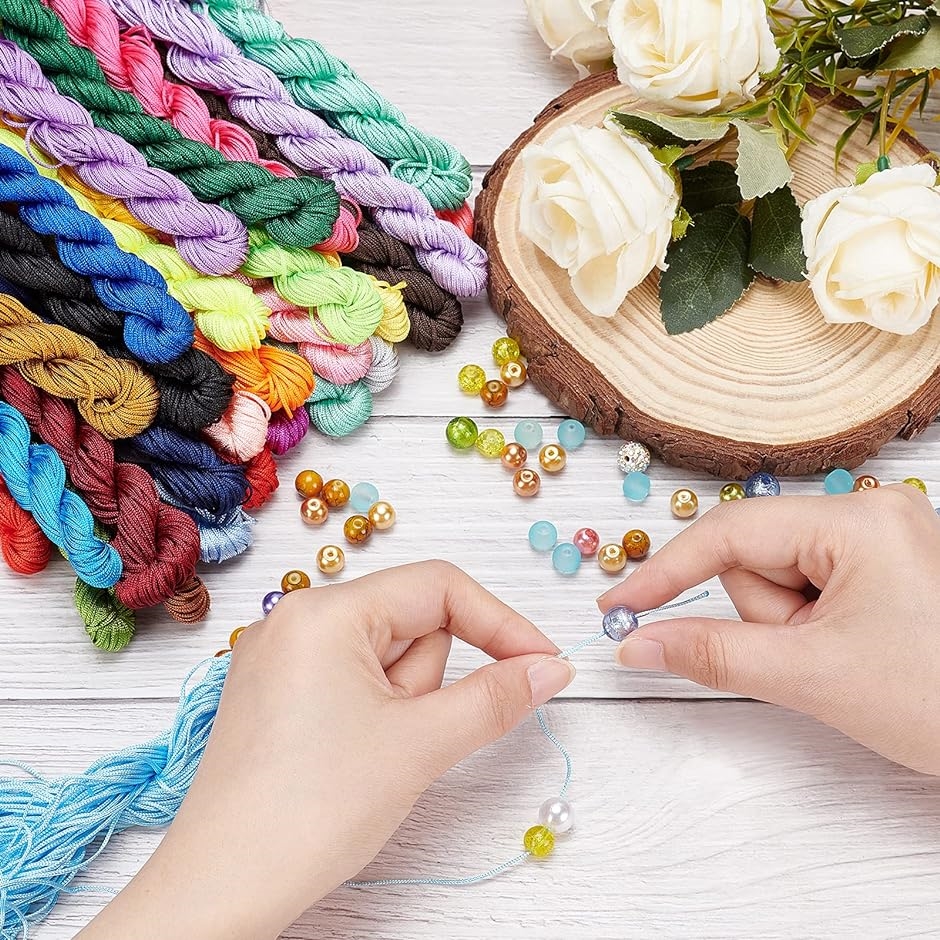 サテンコード 34色 編み紐 ツイスト ナイロン紐 ナイロン糸 1mm 24m