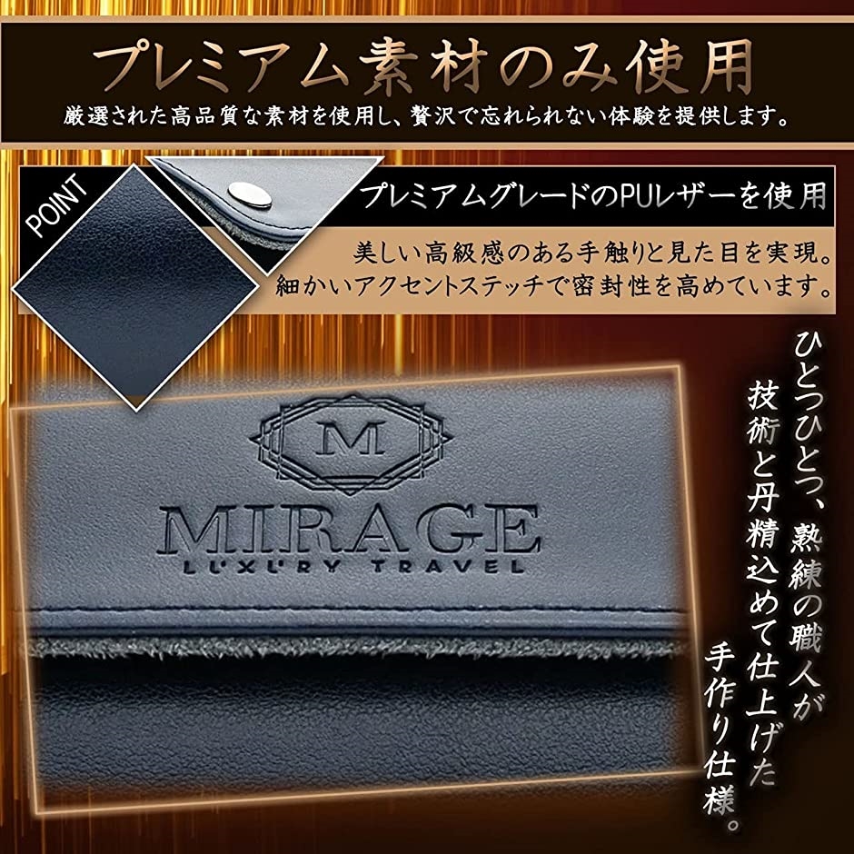 男性用ウォッチケース - ウォッチロール・トラベルケース・コレクションケース( スレートグレー,  ダブル) | ブランド登録なし | 03