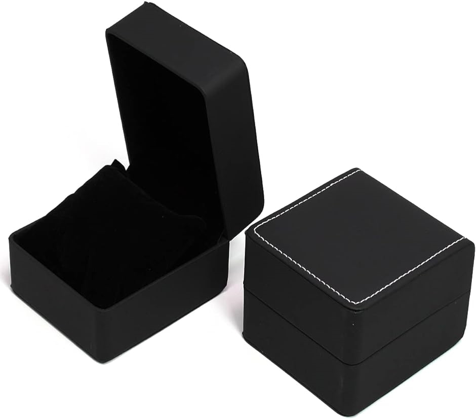 腕時計 収納ケース 2個 セット PUレザー 保管 ウォッチ ボックス( ブラック／2個セット)