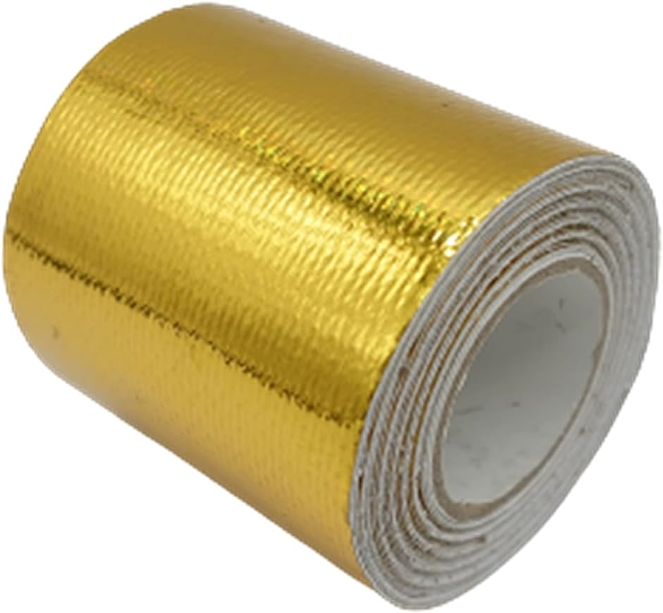 半額SALE☆ ゴールド サーモテープ 5cm 5ｍ プロテクション 遮熱 断熱 アルミ 2個