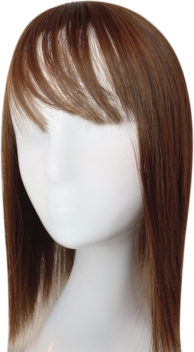 部分ウィッグ ミディアム セミロング ストレート ヘアピース 3D