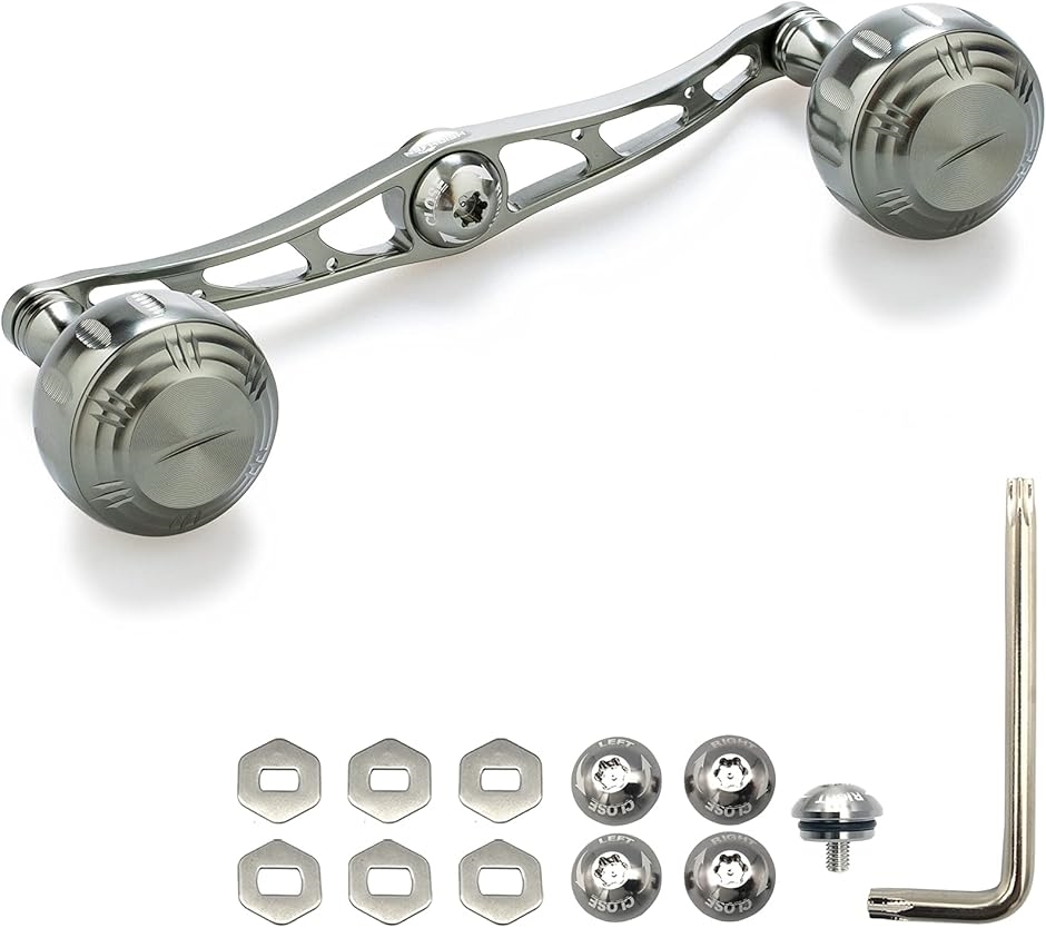 115mm ベイト リール ハンドル 8色 70航空アルミ製 シマノ ダイワ アブ