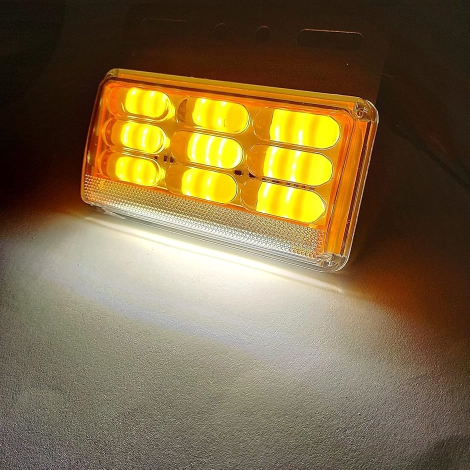 サイドマーカー LED 角型 ダウンライト付 マーカーランプ COBチップ 49