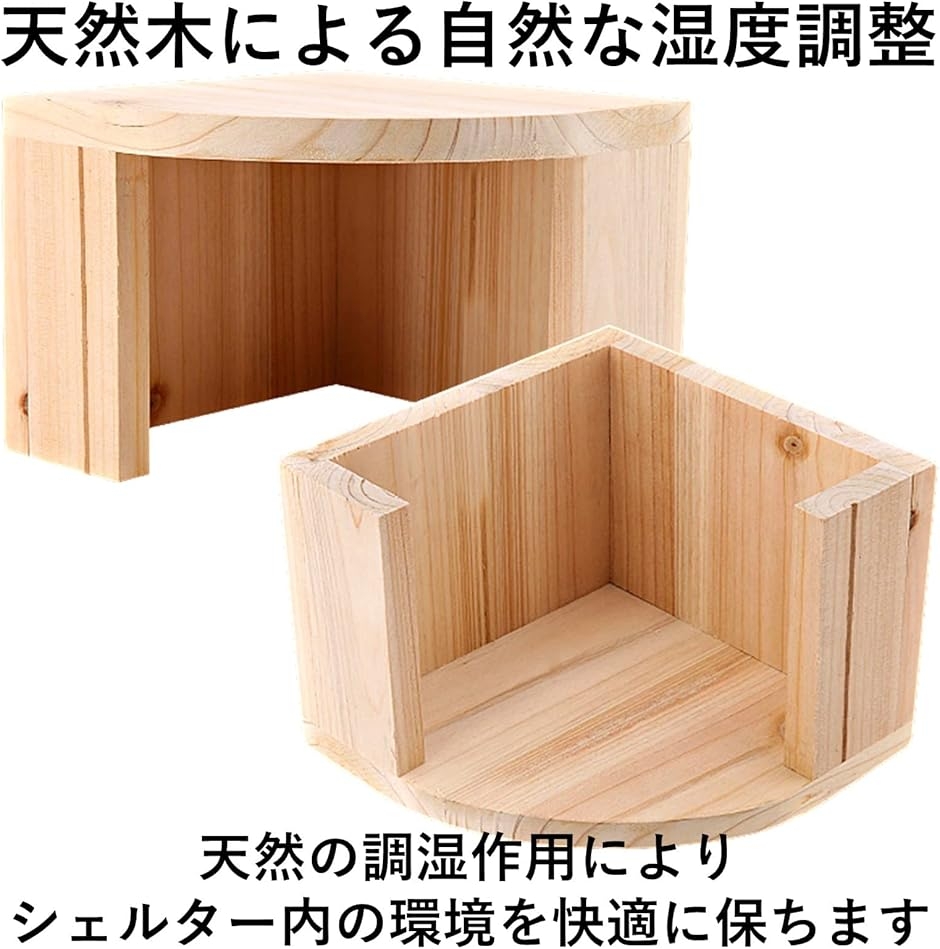 隠れ家 シェルター 爬虫類 (ナチュラル)の詳細画像3