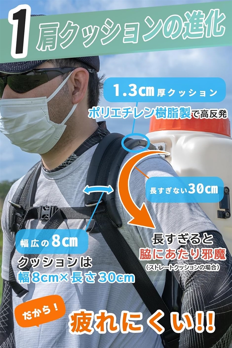 【Yahoo!ランキング1位入賞】背負い ベルト 噴霧器 散布器 農機 チェストストラップ縫付 MDM( チェストストラップ有　　「縫付」)｜horikku｜03