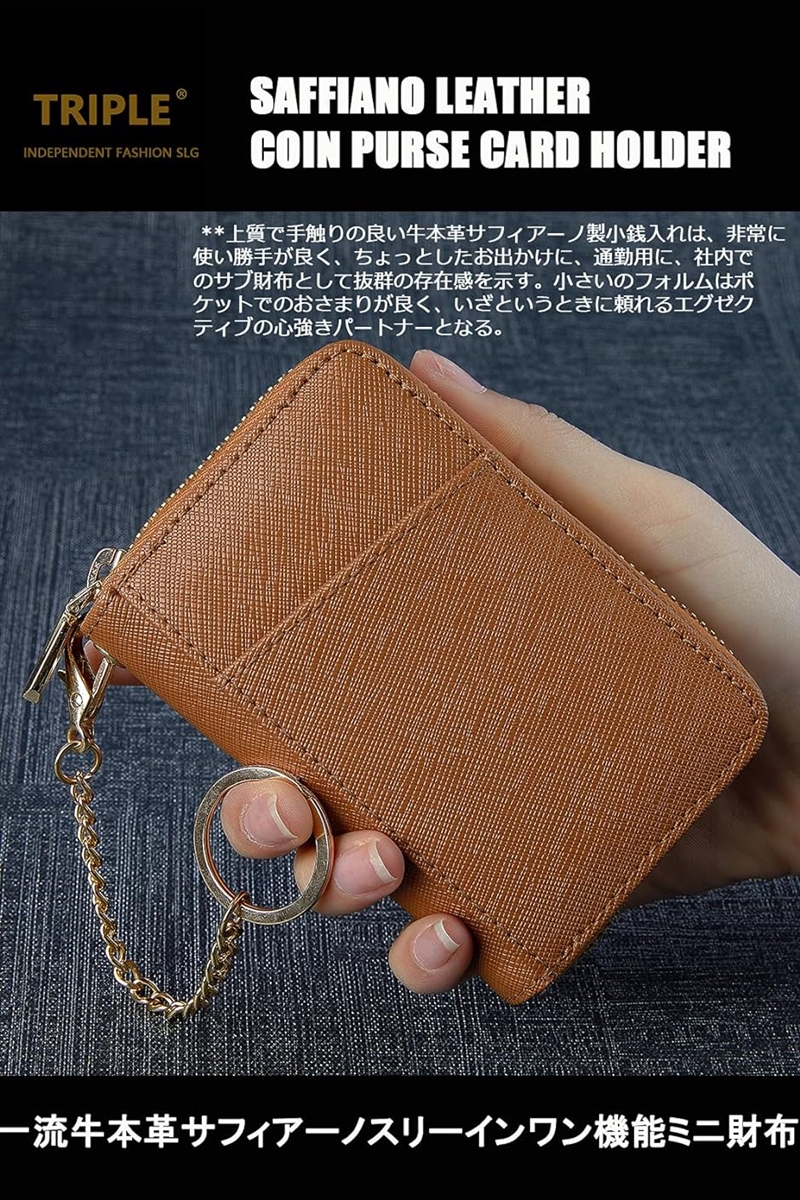 小銭入れ レディース 本革コインケース ボックス型 薄い キーリング付き カードいれケース 小さい 財布 MDM( サフィアン-イエロー) :  スピード発送 ホリック - 通販 - Yahoo!ショッピング