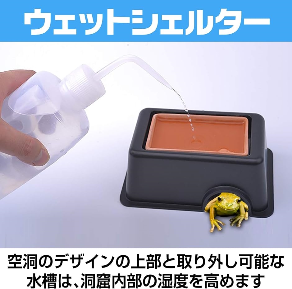 爬虫類 ケージ 飼育 セット 水皿 ヒーター ウェットシェルター バス