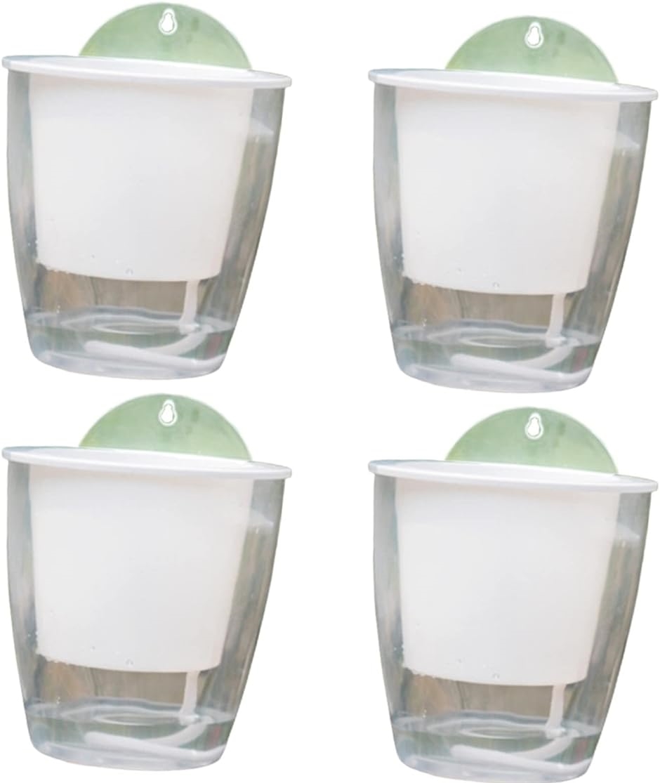 ハンギング フラワー ポット おしゃれ 植木鉢 自動給水 中サイズ ４個セット( 中サイズ ４個セット)