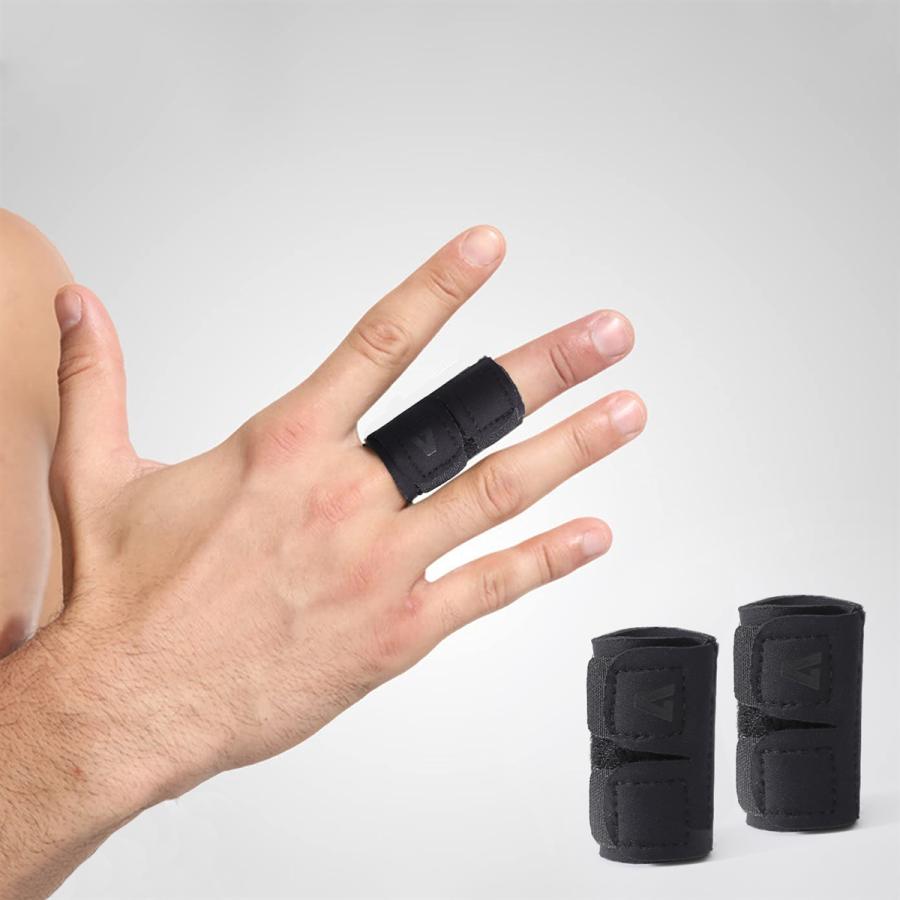 指サポーター フィンガーサポーター 突き指 固定 指保護 全指適応 通気性 男女兼用 左右兼用 2個入り( S)