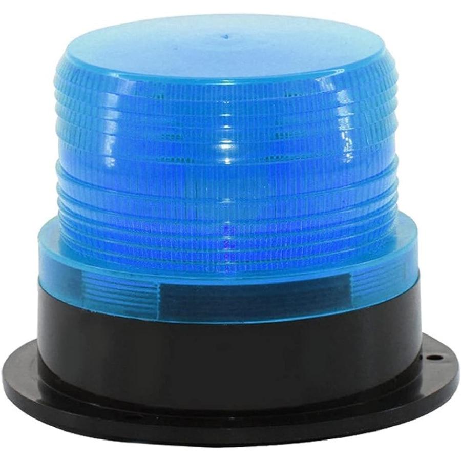 高輝度 軽量 警告灯 回転灯 12 24V 兼用 フラッシュ ストロボ LED( ブルー)