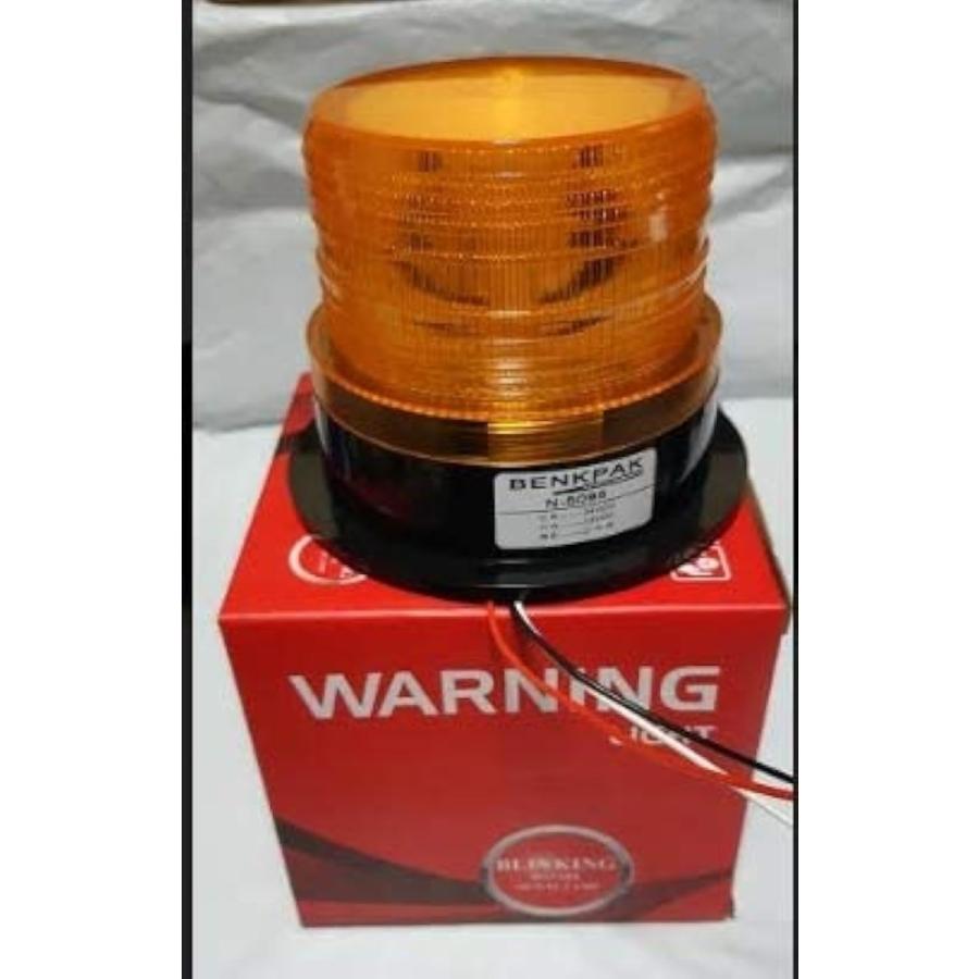 高輝度 軽量 警告灯 回転灯 12 24V 兼用 フラッシュ ストロボ LED( ブルー)