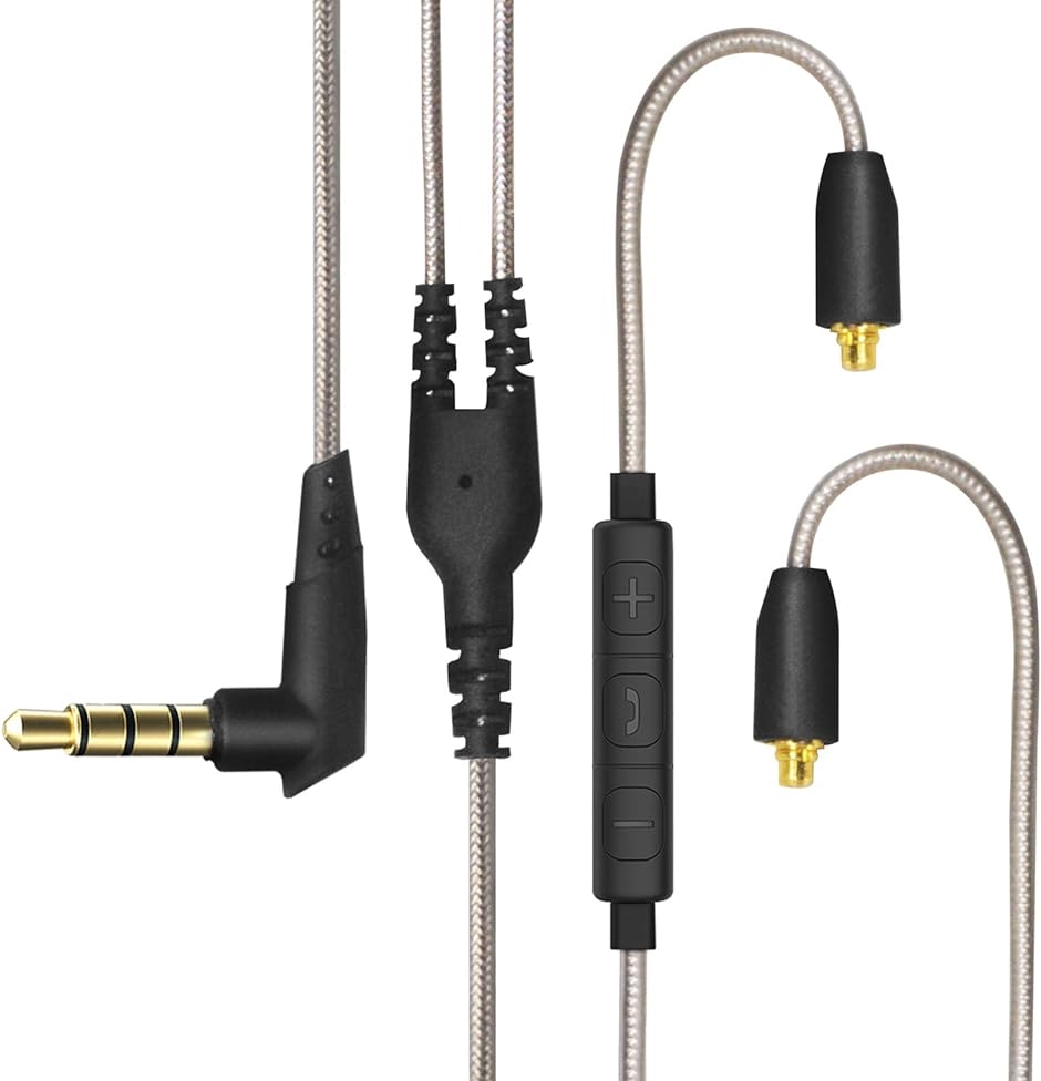 LSDD4 MMCX ケーブル リケーブル SEシリーズ用 リモコン 3.5mm( マイク