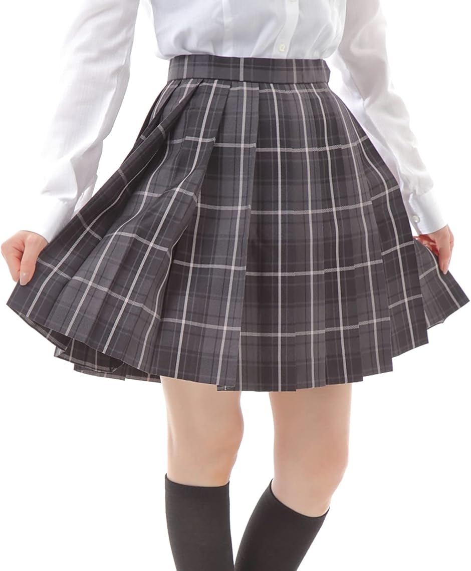 プリーツスカート チェック柄 ミニ スクールスカート 制服 学生服 女子